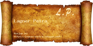 Lagner Petra névjegykártya
